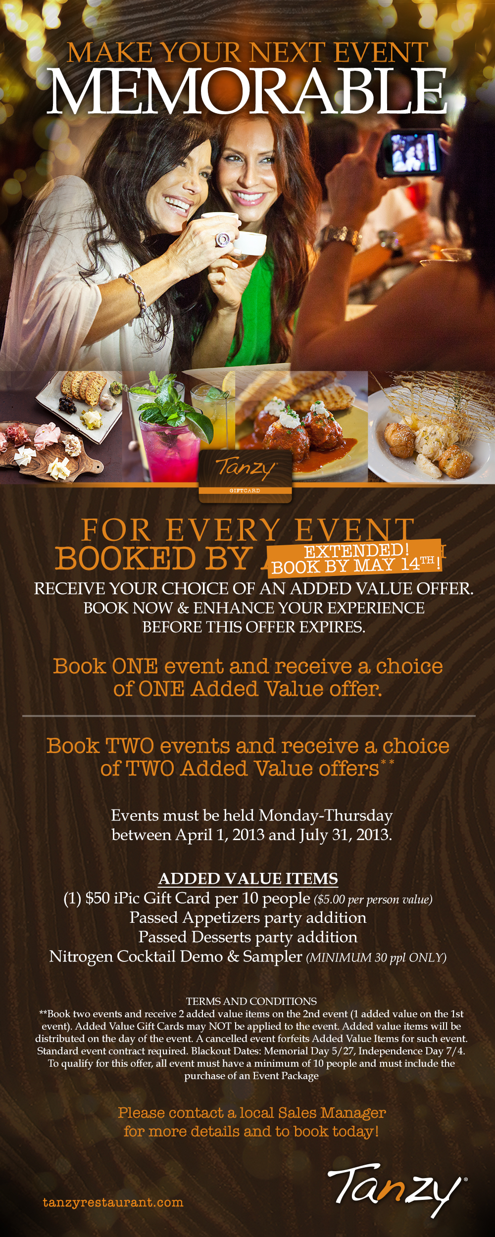 Tanzy Spring Sales Drive